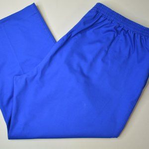 Alfred Dunner PLUS‎ Sz 22W Womens Blue ELASTIC Waist STRETCH Cropped Dress PANTS